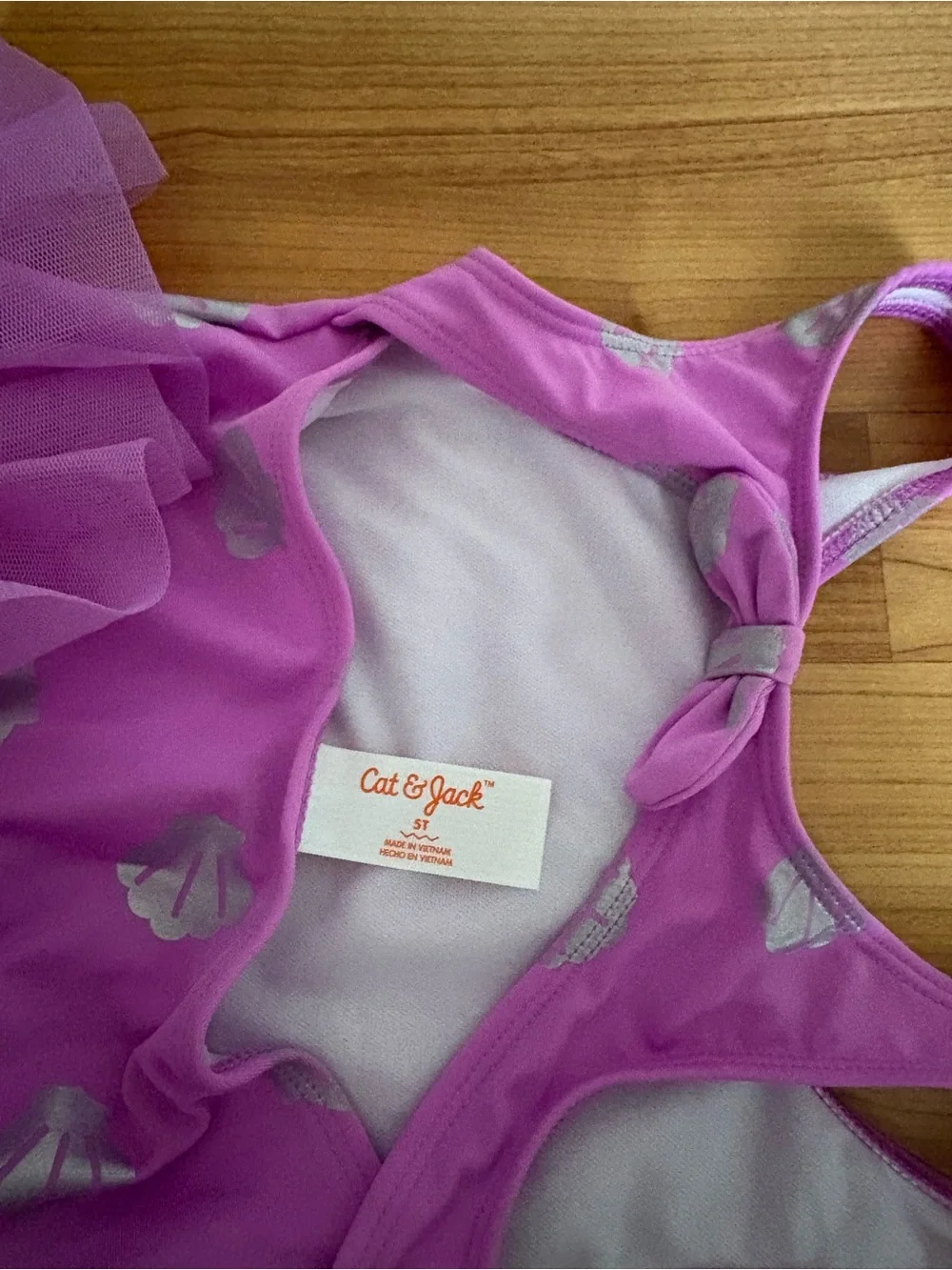 Girls Pink Mermaid Tutu Swimsuit